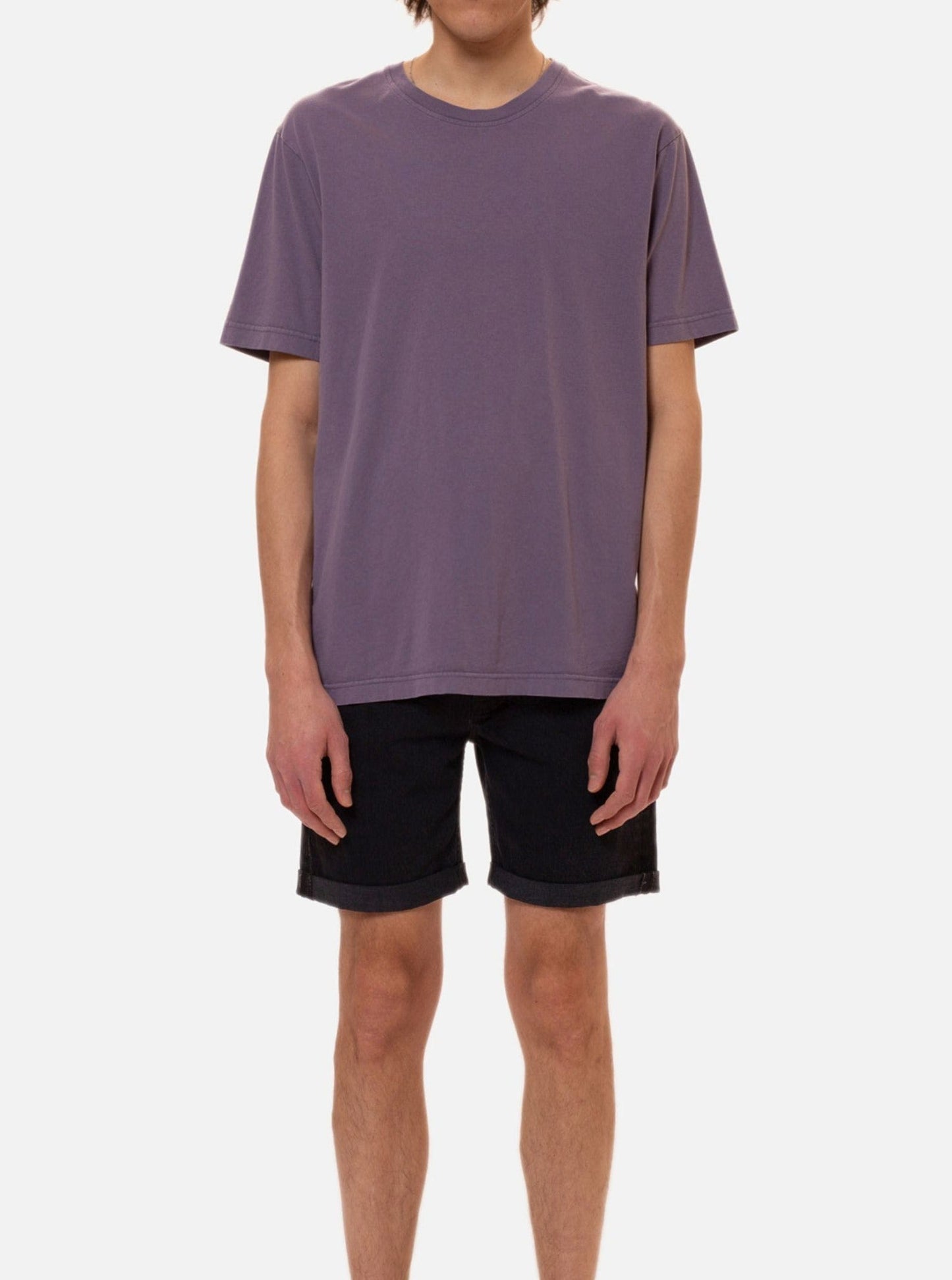 T-shirt lilas en coton bio - uno everyday lilac