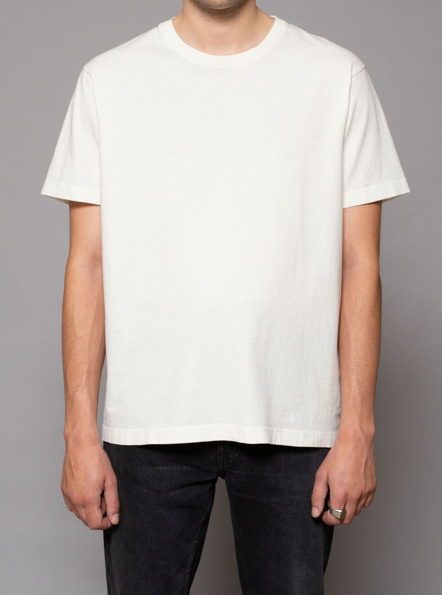 T-shirt blanc en coton bio - uno everyday chalk white