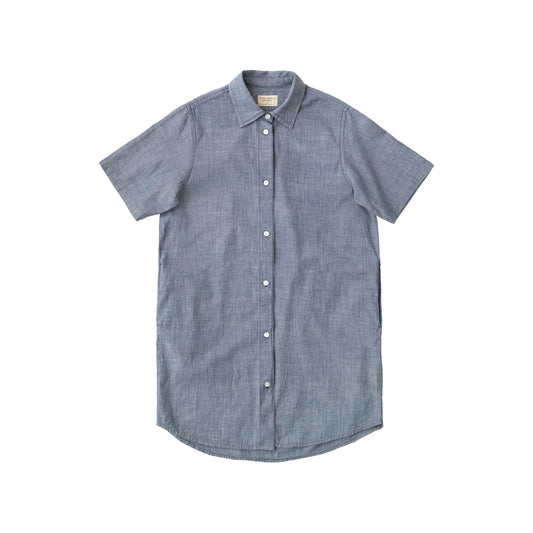 Robe chemise denim en coton bio - Tuva Tunic Chambray Denim