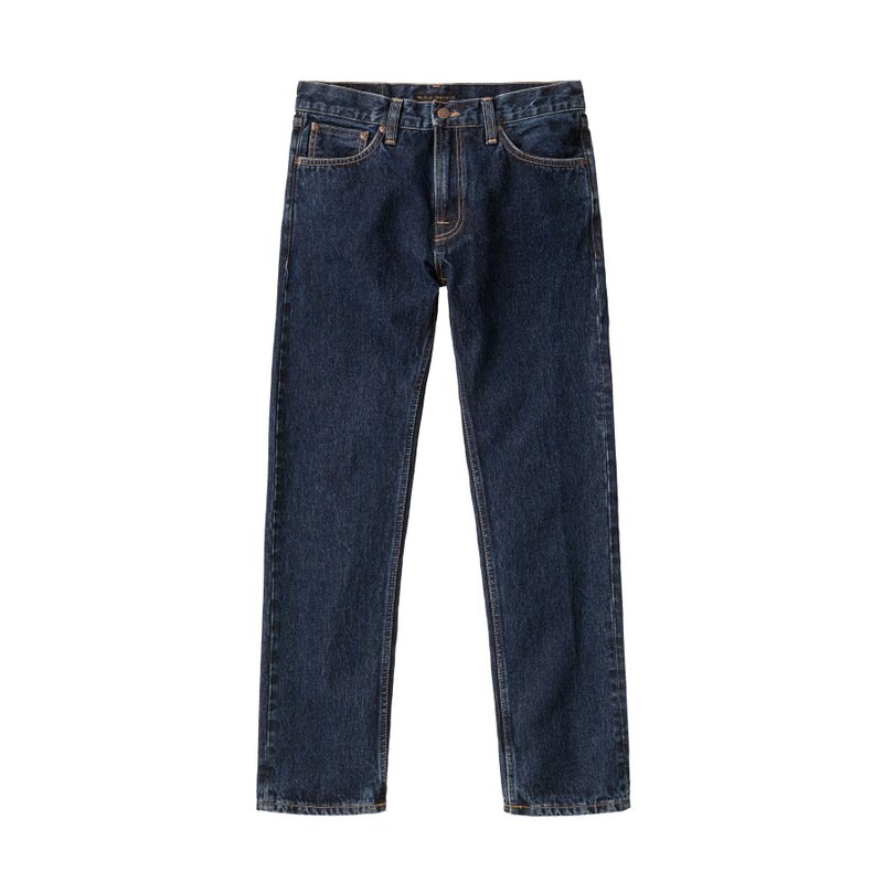 Jean droit bleu foncé en coton bio - Gritty Jackson Heavy Rinse