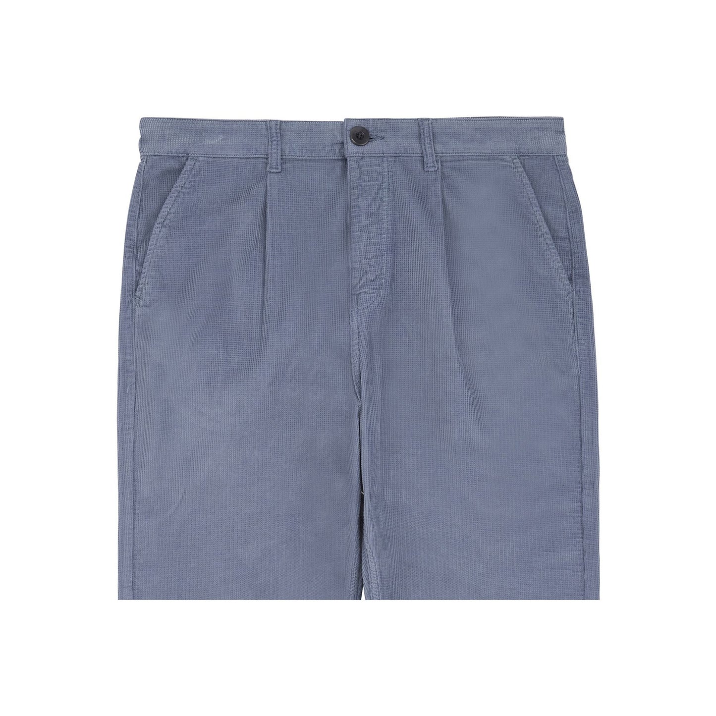 Pantalon droit en coton bio | bleu "storm maguro pant"