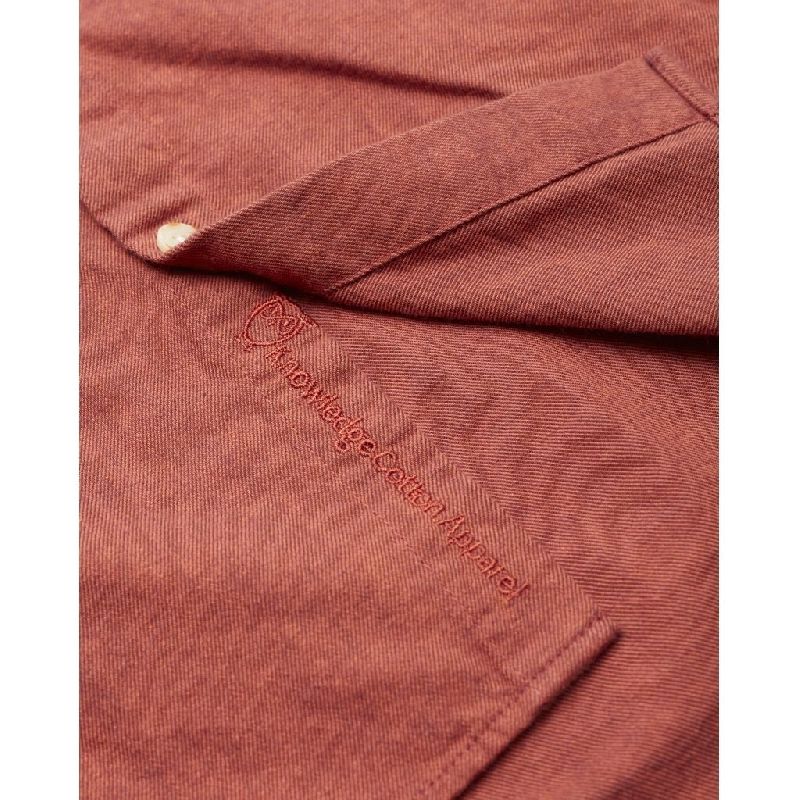 Chemise en flanelle rouge en coton bio - Elder