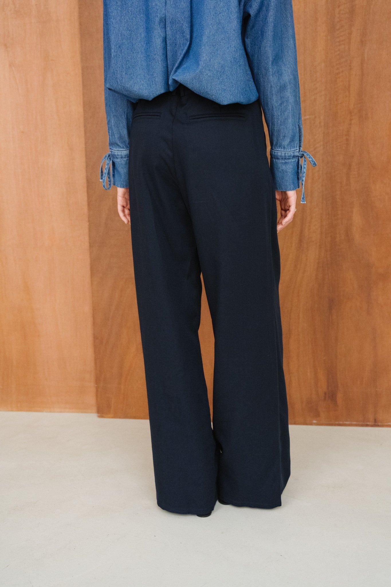 Pantalon ample en tencel | bleu foncé "navy molly pants - blue"
