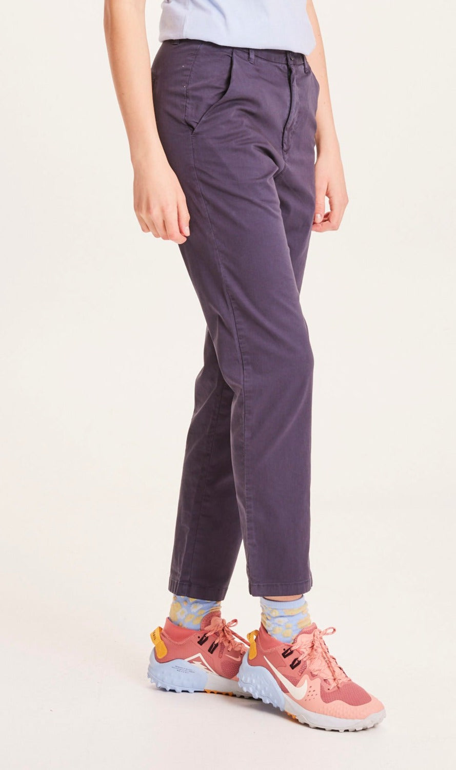 Chino bleu nuit en coton bio - Willow