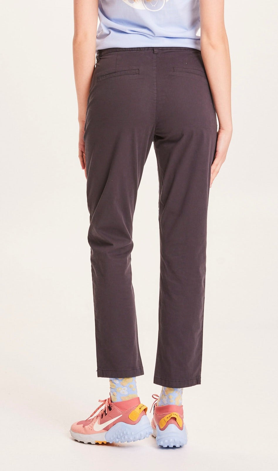Chino noir en coton bio - Willow
