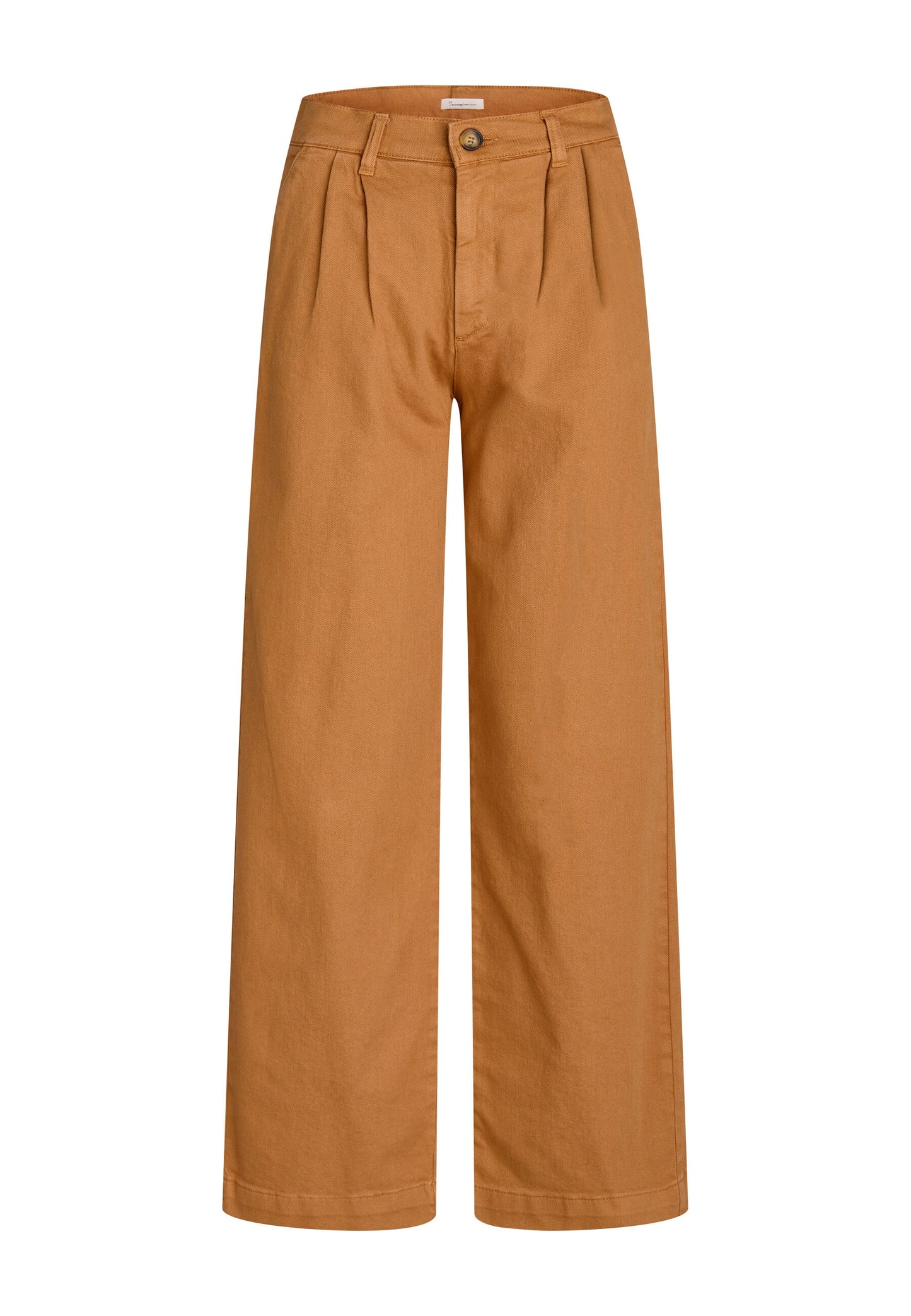 Pantalon ample camel twill en coton bio - twill pants brown sugar