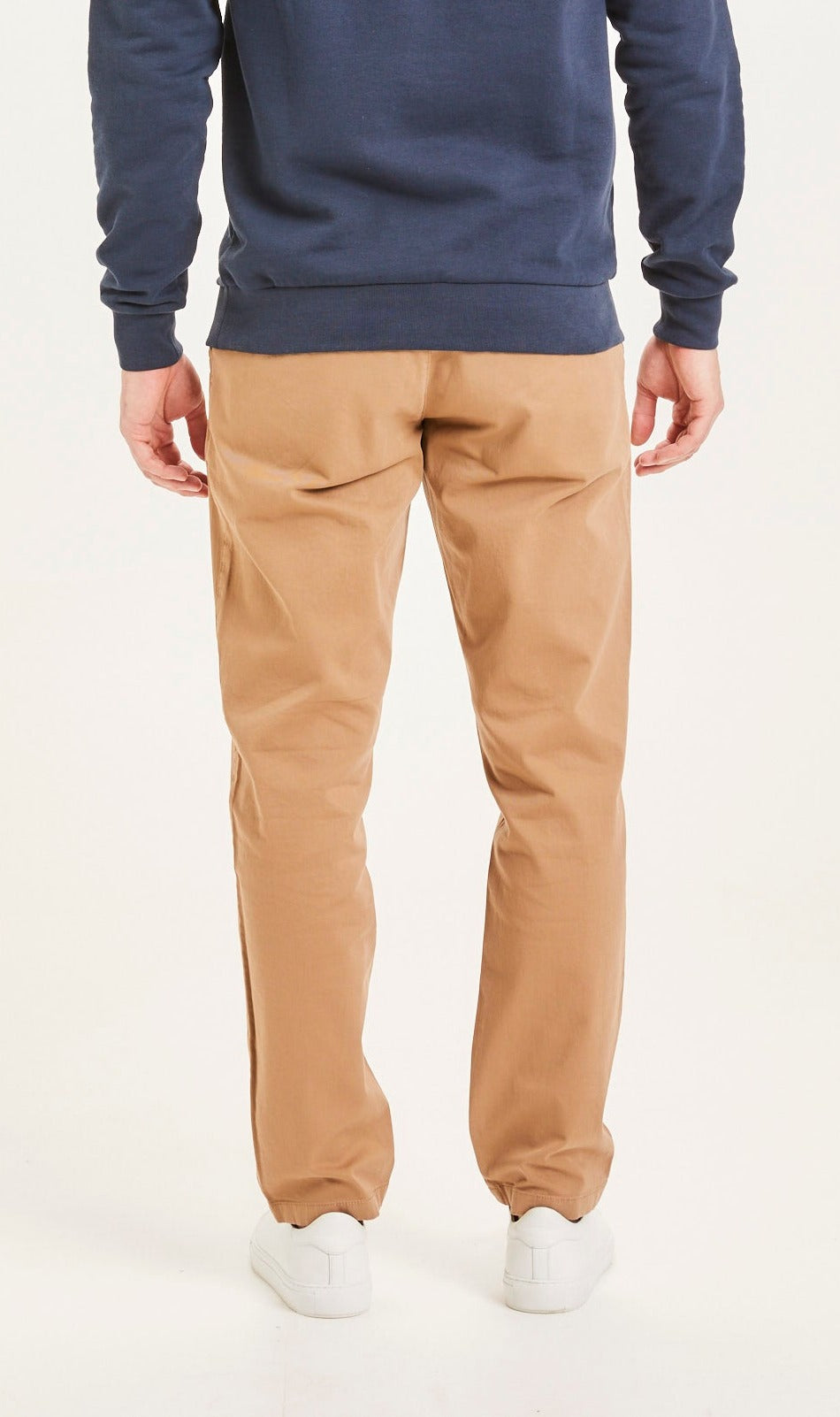 Pantalon chino droit camel en coton bio - chuck tuffet