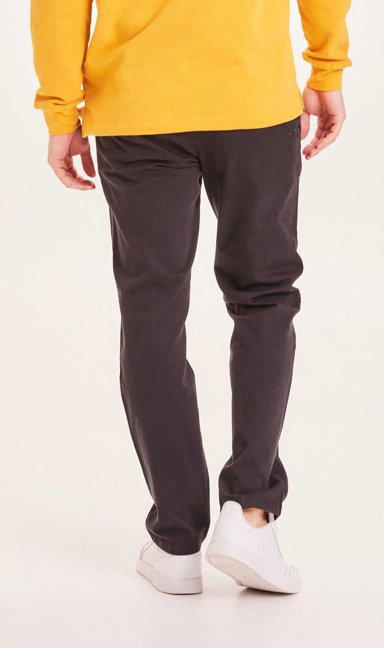 Chino noir en coton bio - chuck black jet