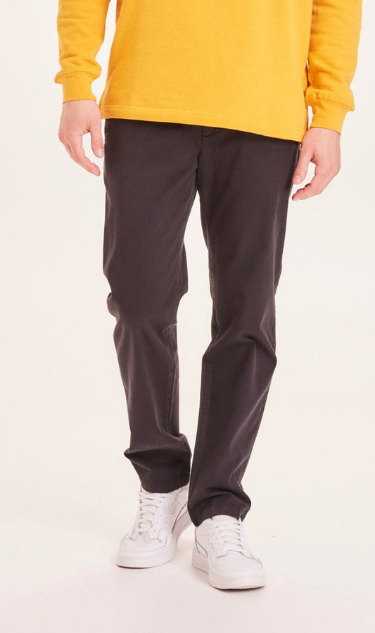 Chino noir en coton bio - chuck black jet