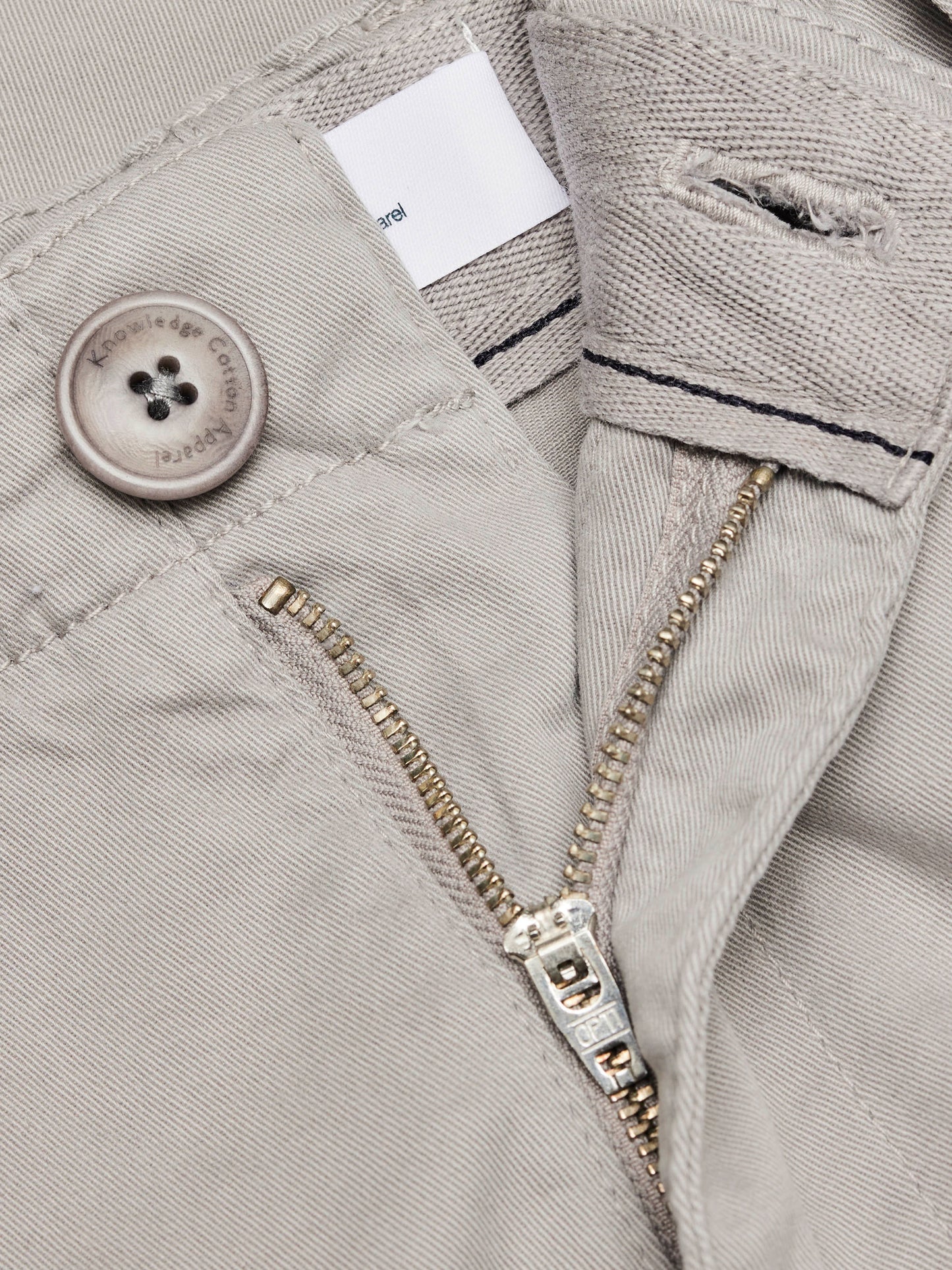 Chino slim gris clair en coton bio - Joe