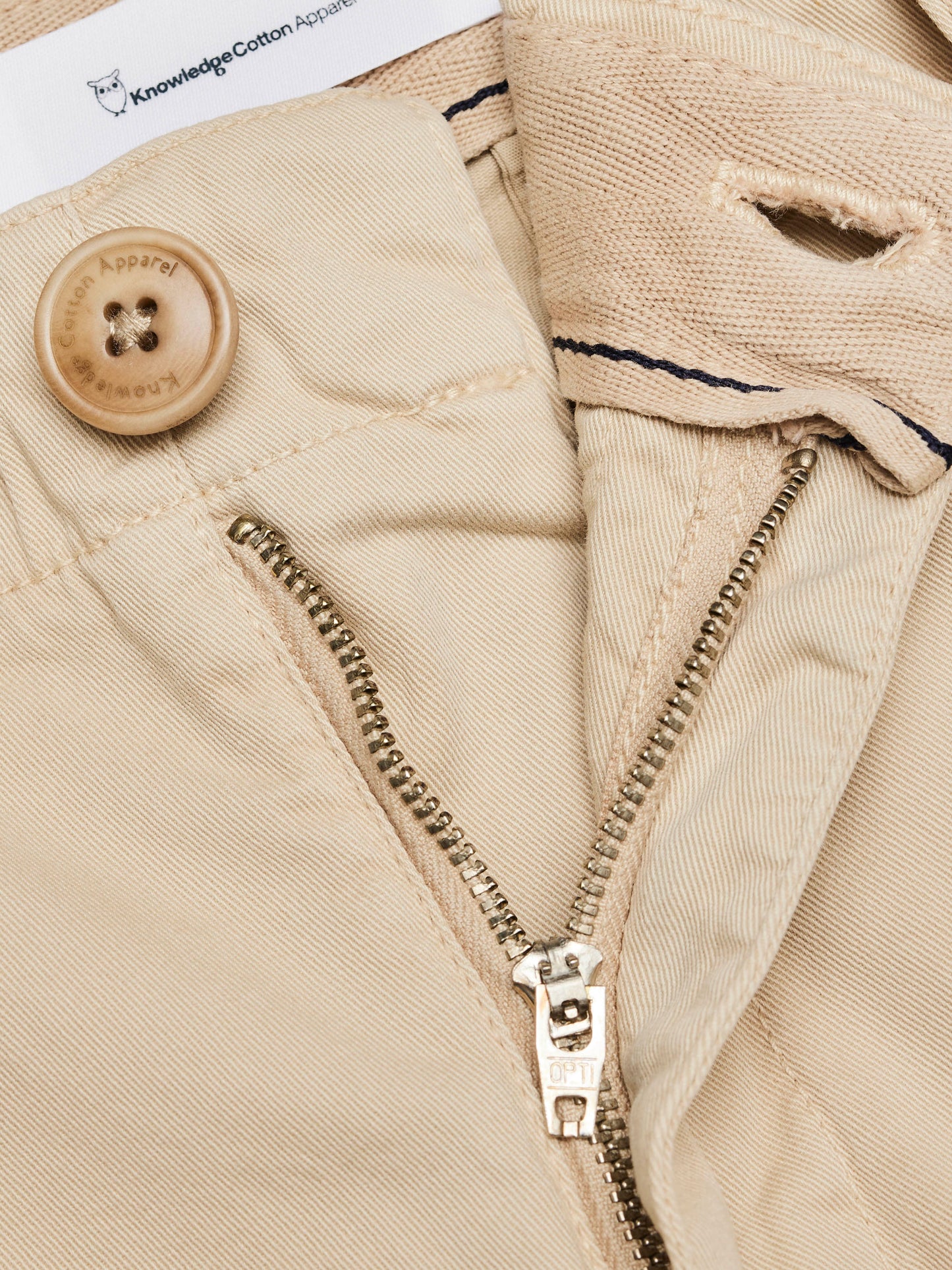 Chino slim beige en coton bio - Joe