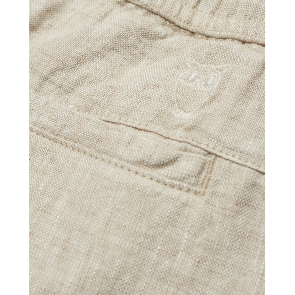 Pantalon ample beige en lin bio - Fig loose light feather gray