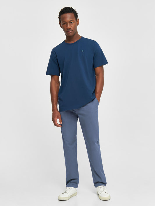 Chino en popeline coton bio | bleu "chuck regular poplin vintage indigo"