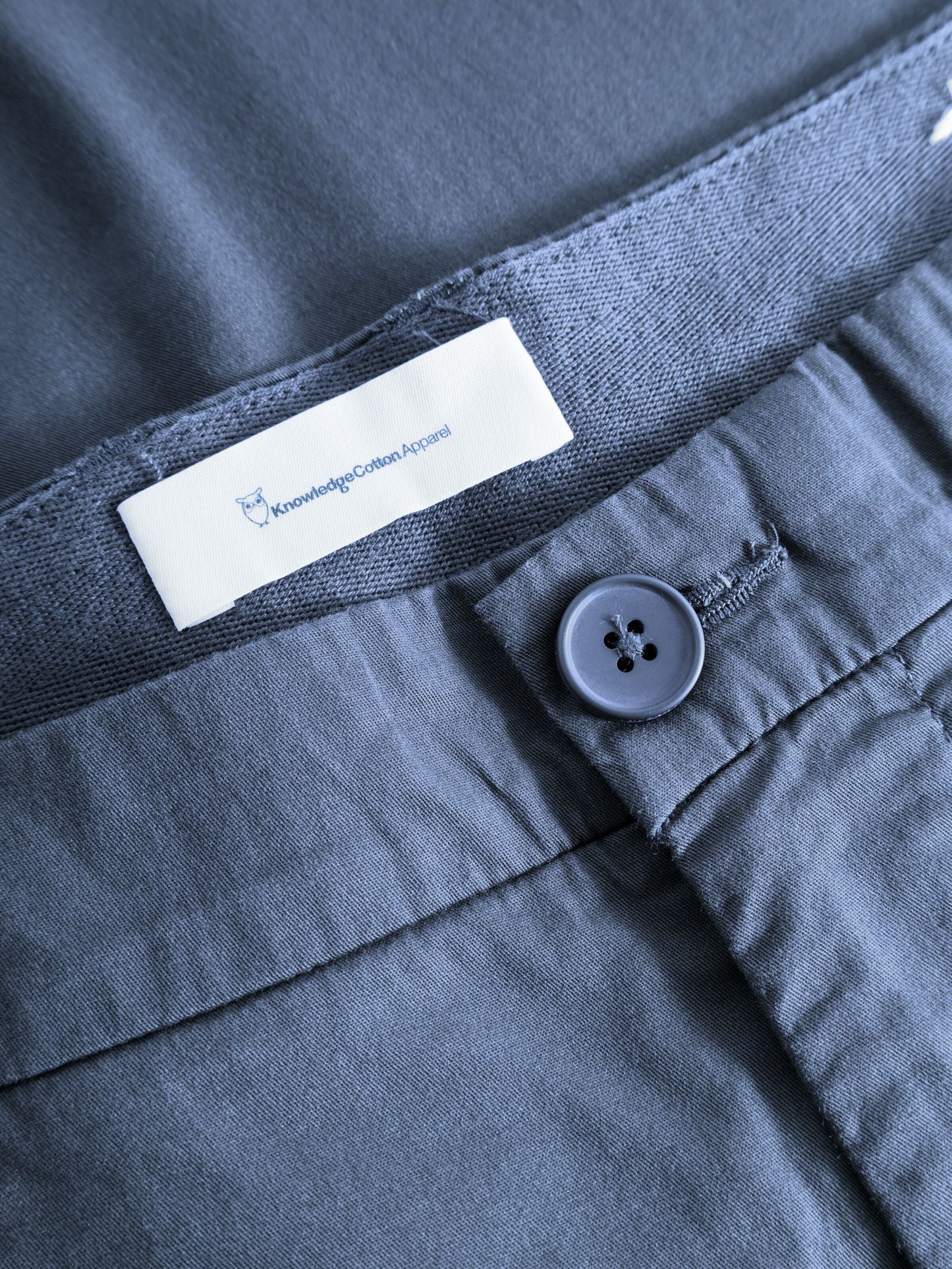 Chino en popeline coton bio | bleu "chuck regular poplin vintage indigo"