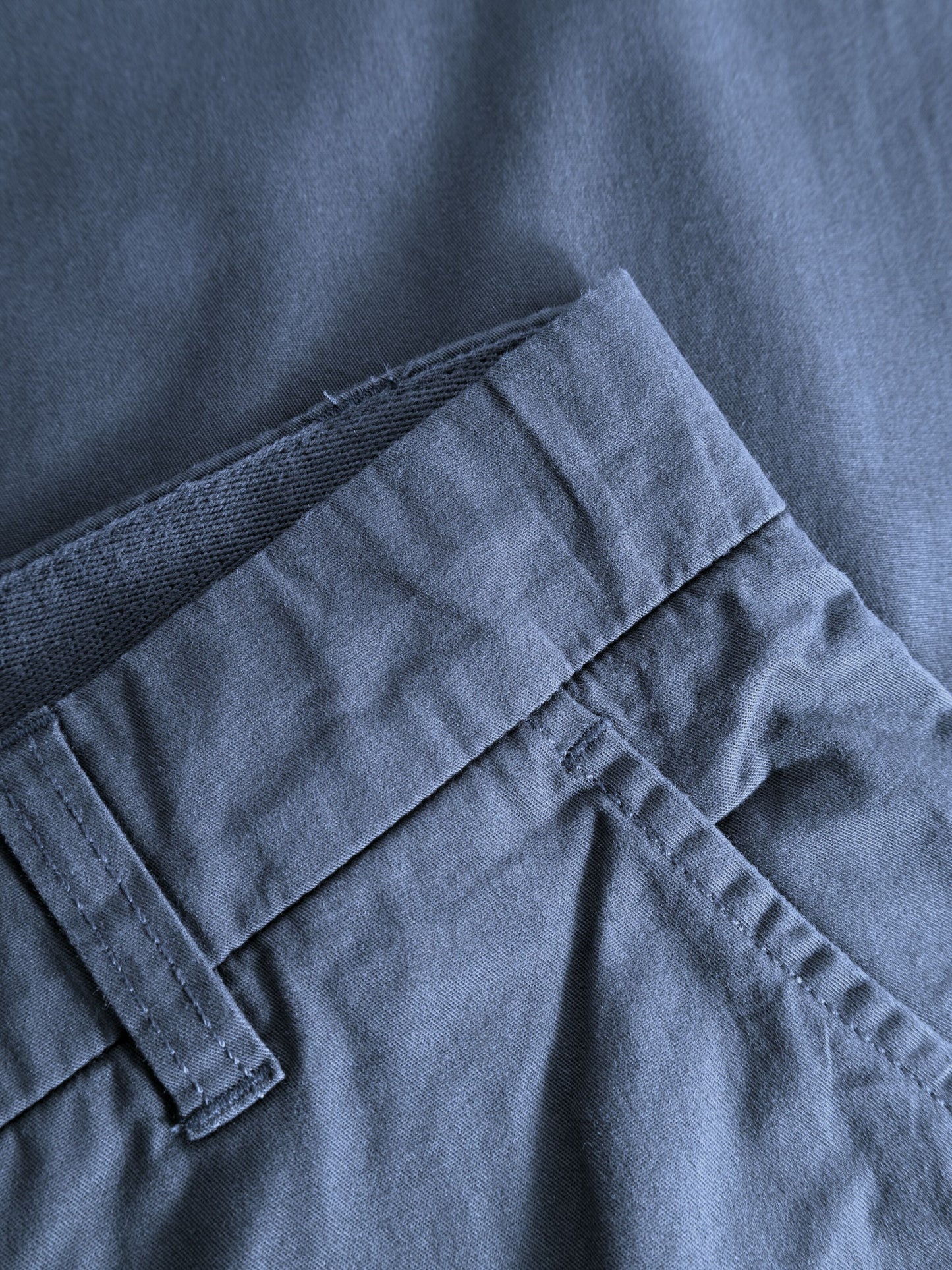 Chino en popeline coton bio | bleu "chuck regular poplin vintage indigo"