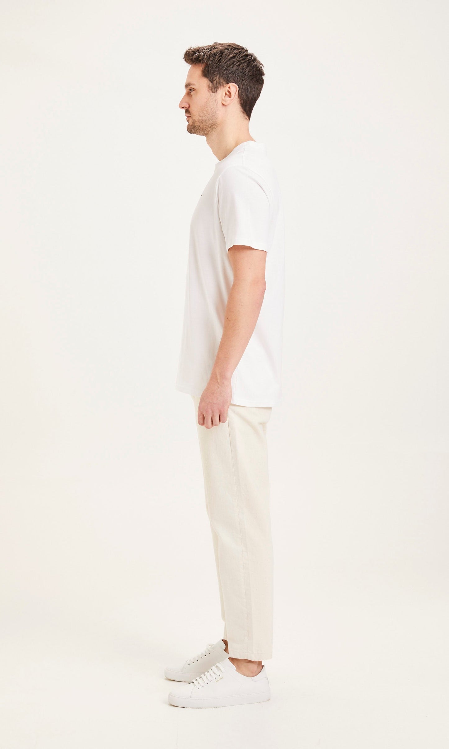 Pantalon ample écru en coton bio - bob