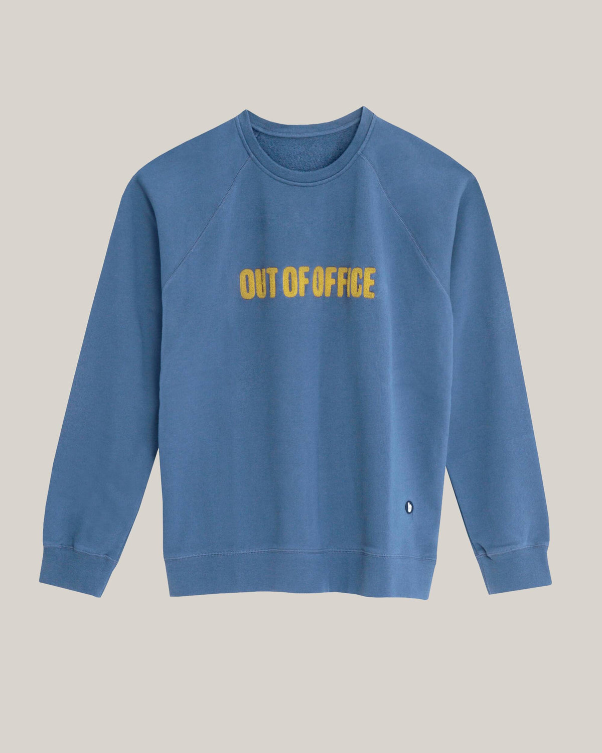Sweat en coton bio | bleu "out of office sweatshirt - blue"