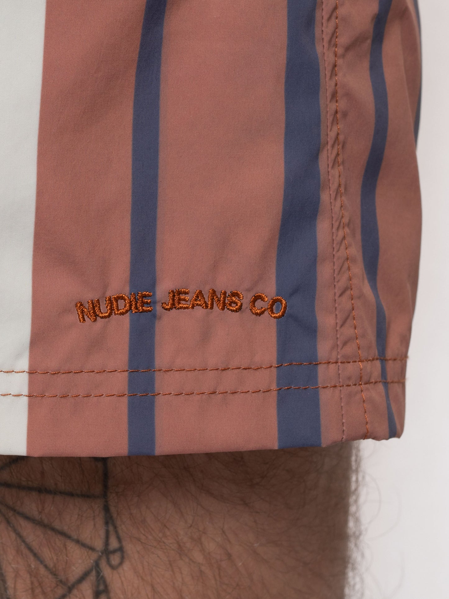 Short de bain en recyclé | Rayé multicolore  "swim trunks camping multi"