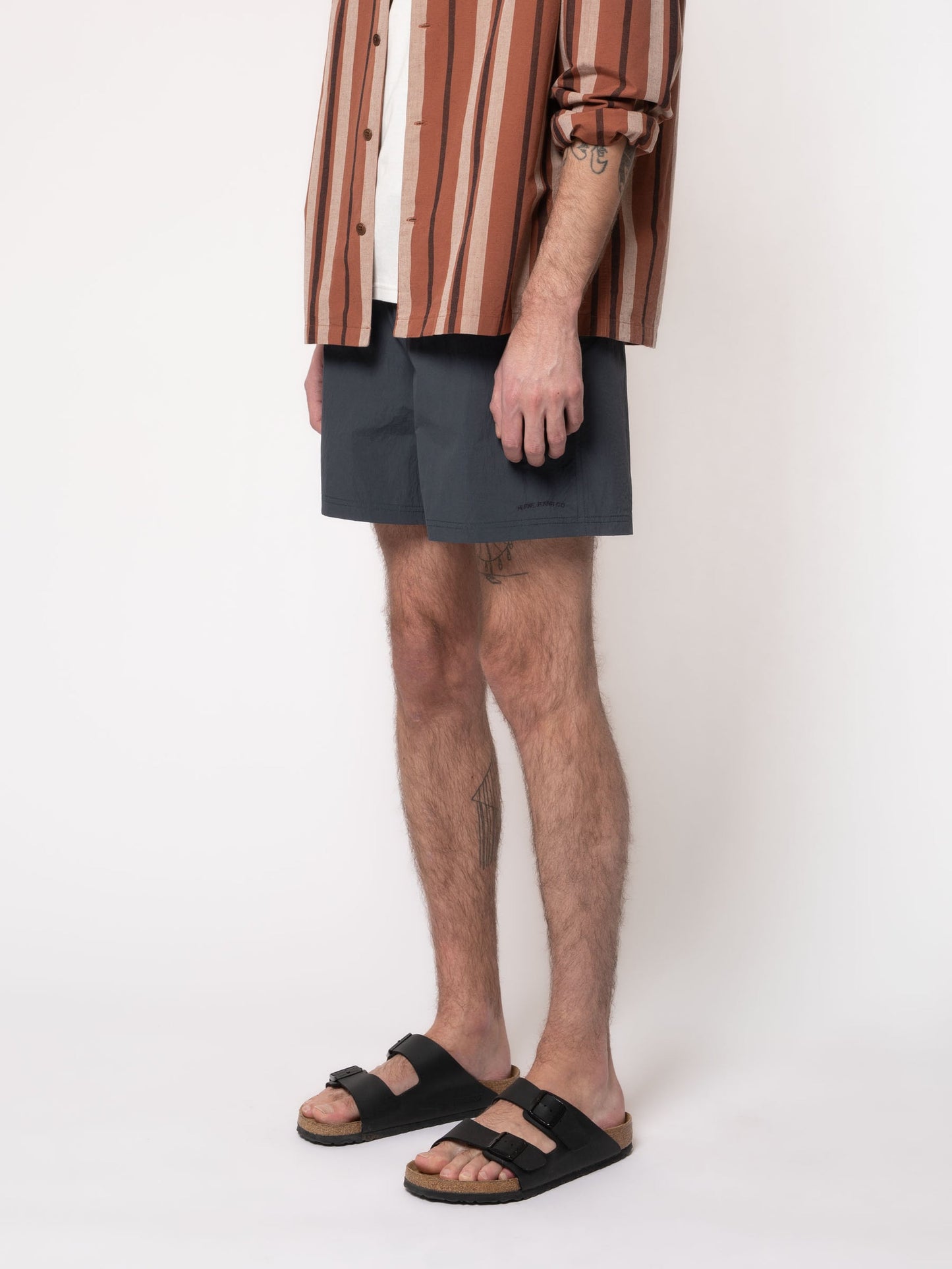 Short de bain en recyclé | Marine "swim trunks solid"