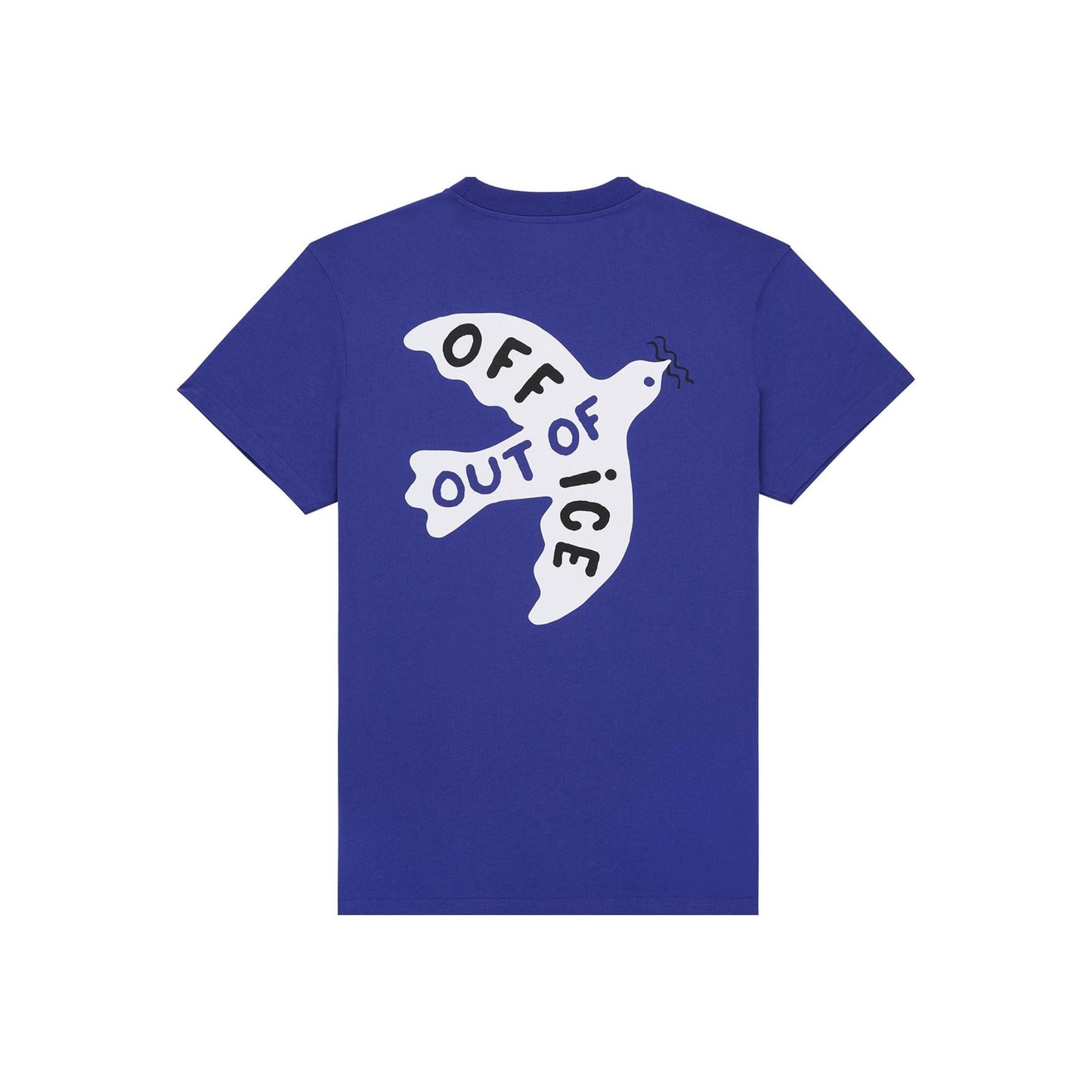 T-shirt imprimé en coton bio | bleu "outremer out tee"