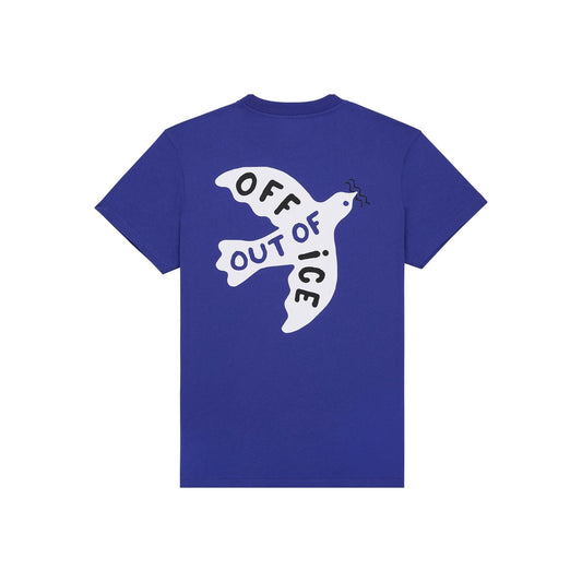 T-shirt imprimé en coton bio | bleu "outremer out tee"
