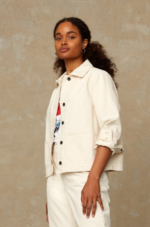 Veste écrue en coton bio - ota