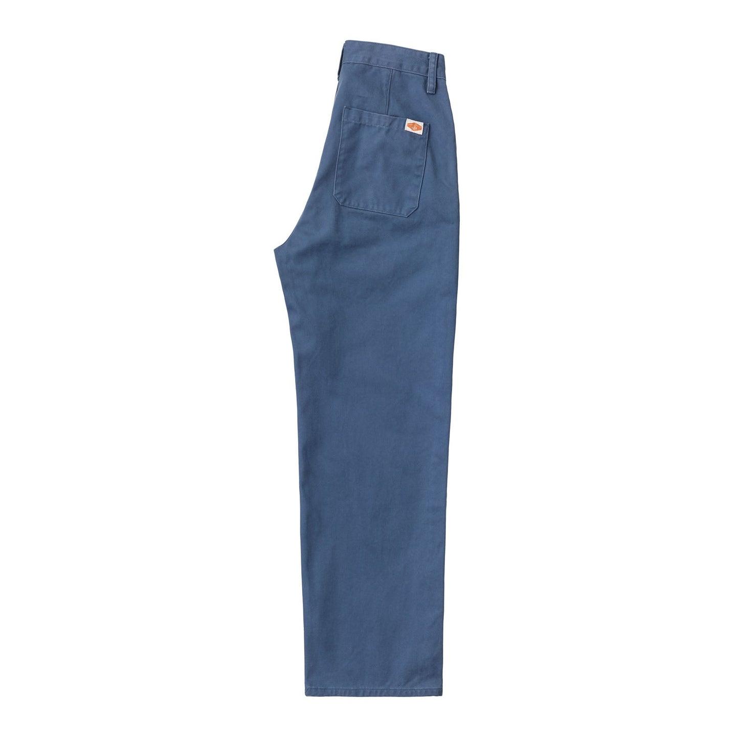 Pantalon ample style bleu de travail en coton bio - Willa Pants Twill Blue