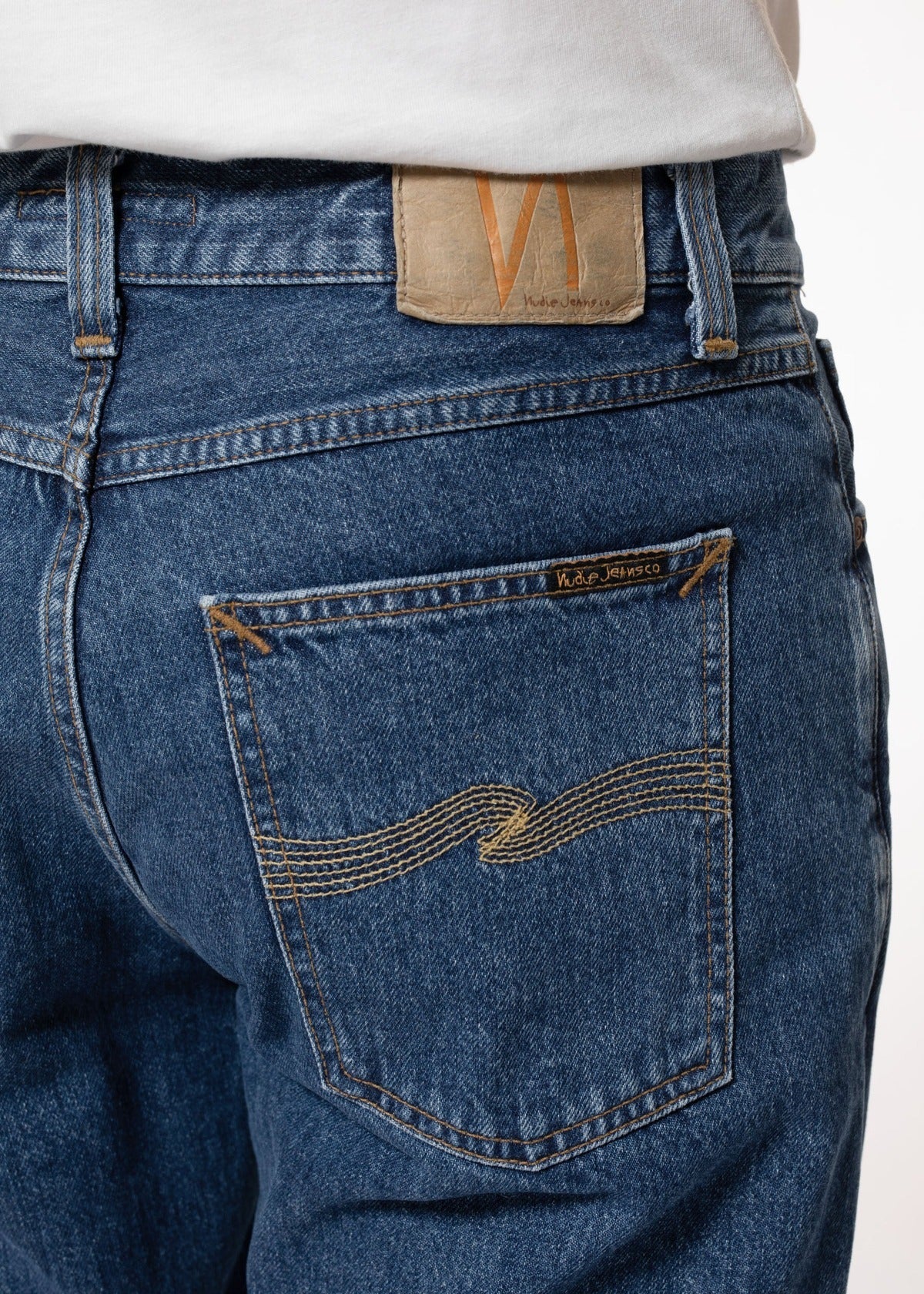 Jean droit en coton bio | Bleu "rad rufus monday blues"