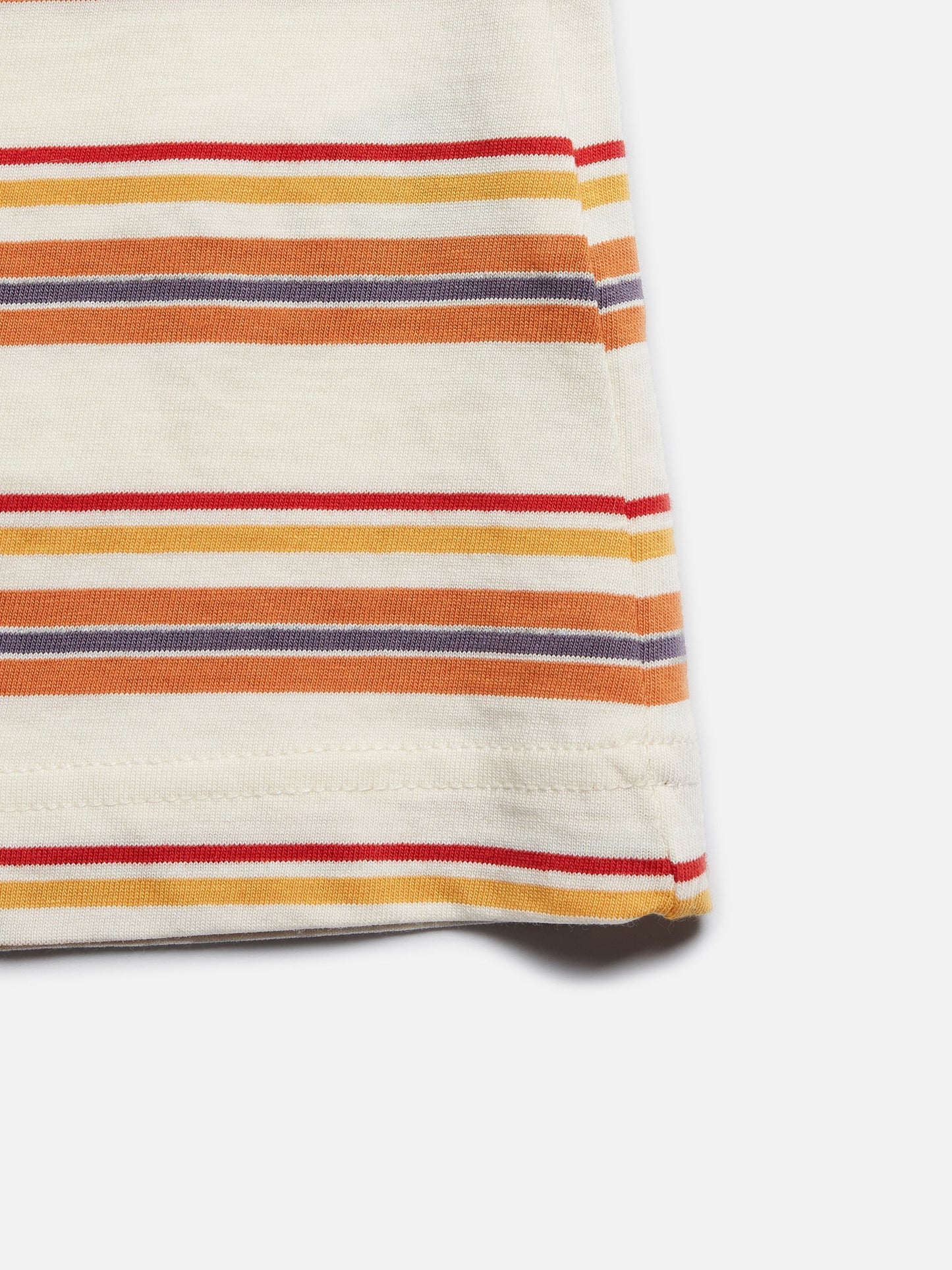 T-shirt rayé en coton bio - lova stripes rusty peach