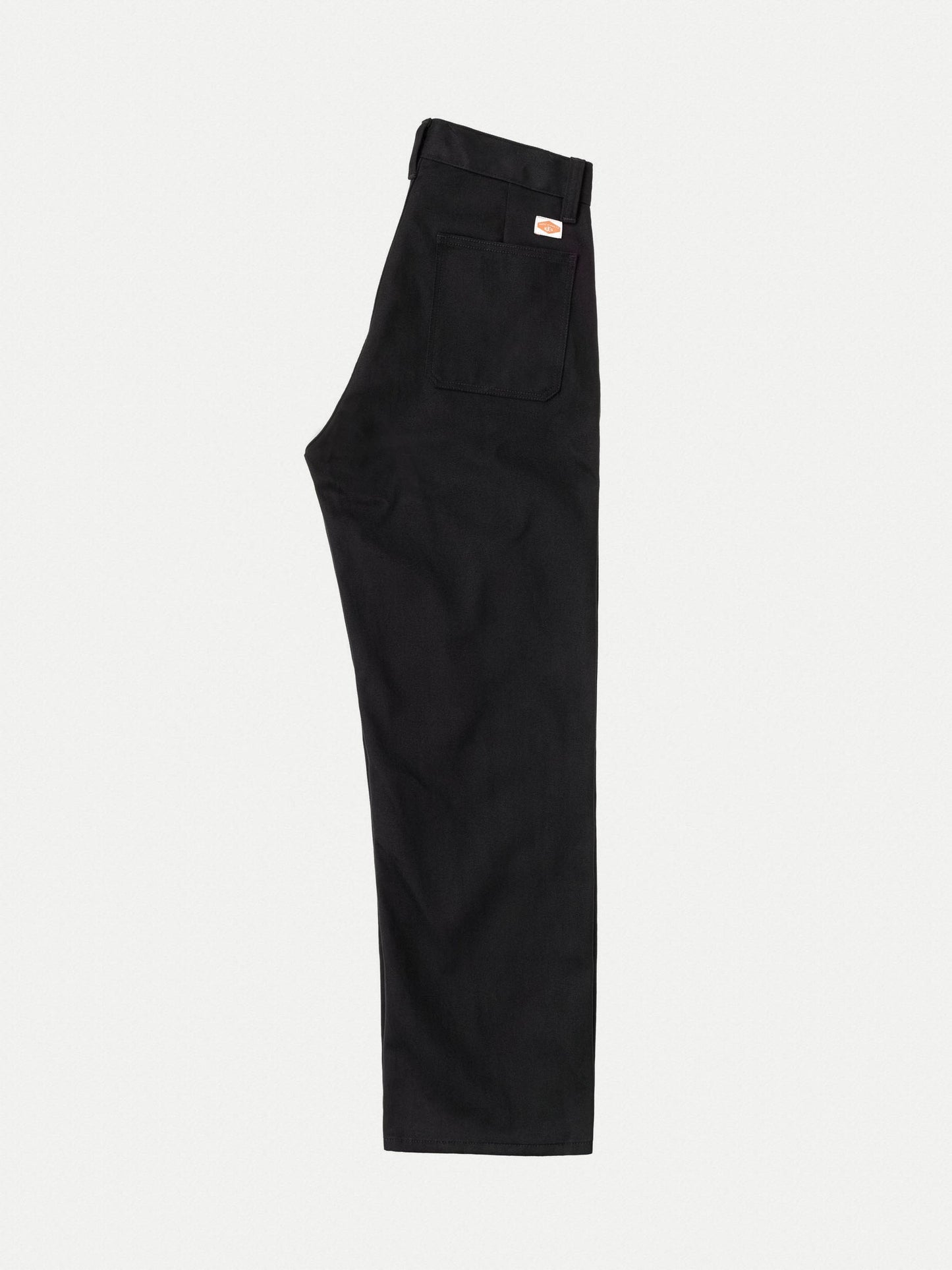 Pantalon large en sergé de coton bio | Noir "tuff tony pants black"