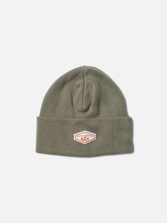 Bonnet en coton bio | Vert olive "falksson beanie njco pale olive"