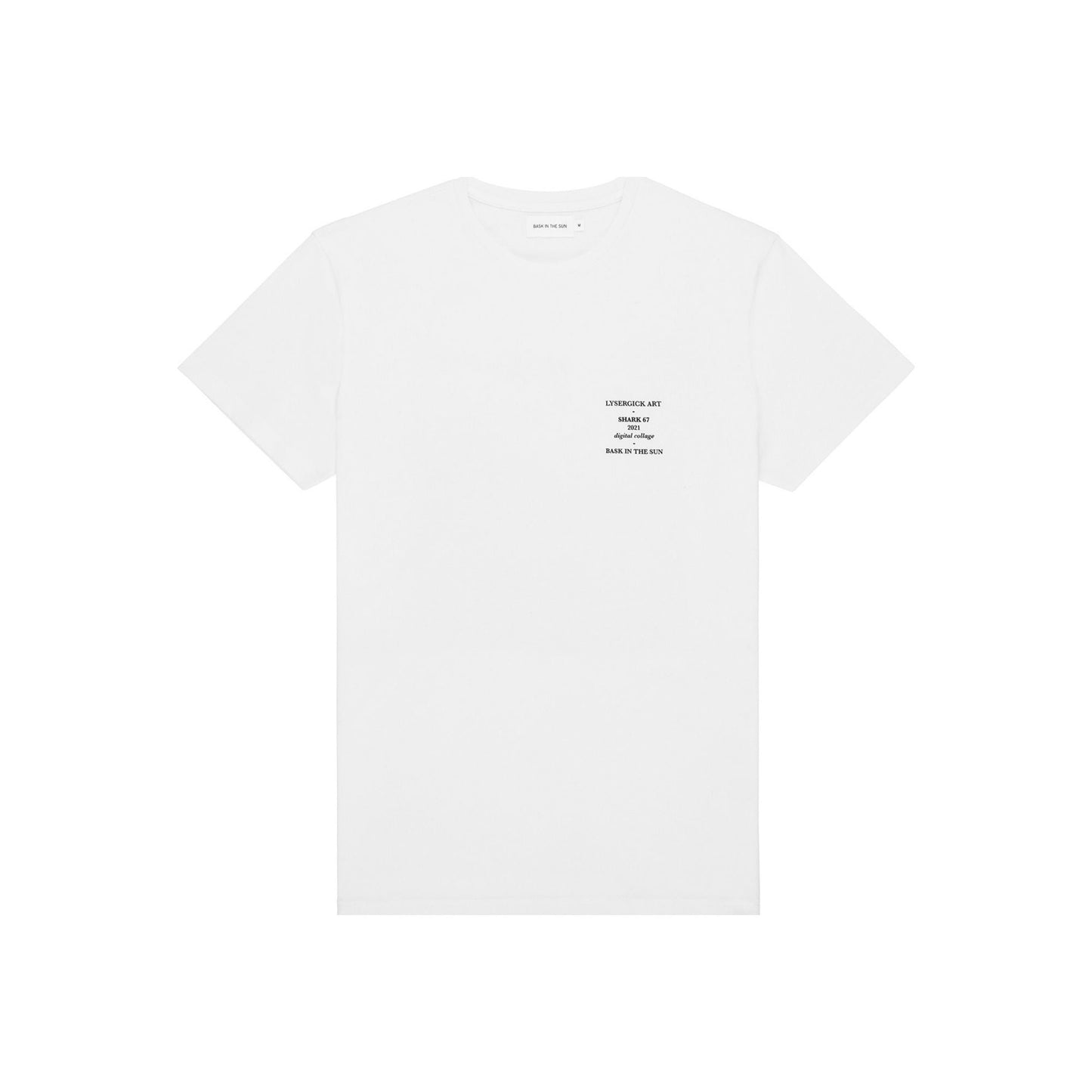 T-shirt imprimé en coton bio | blanc "natural sharks tee natural"