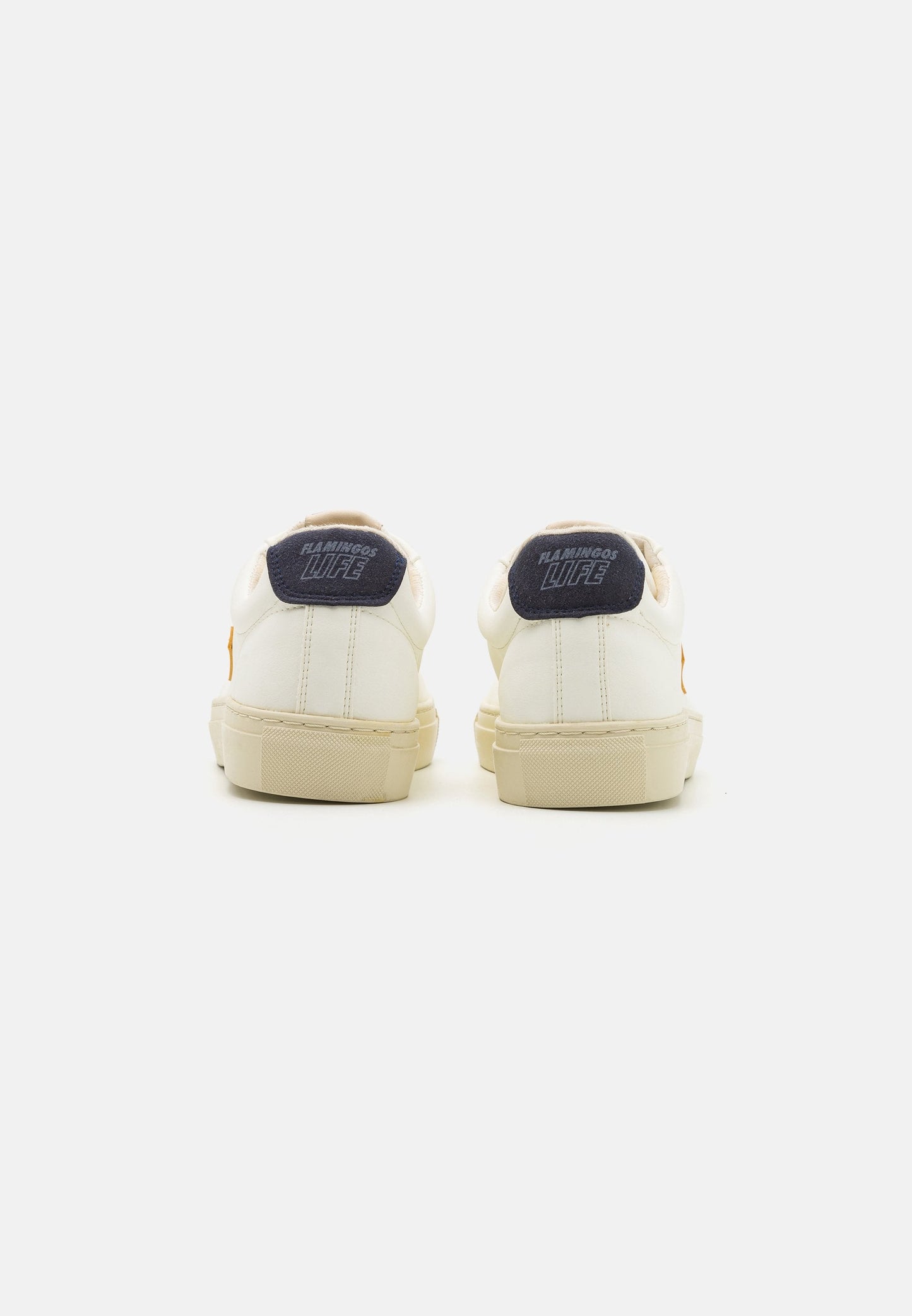 Baskets vegan en recyclé - classic 70s off white mustard ecru