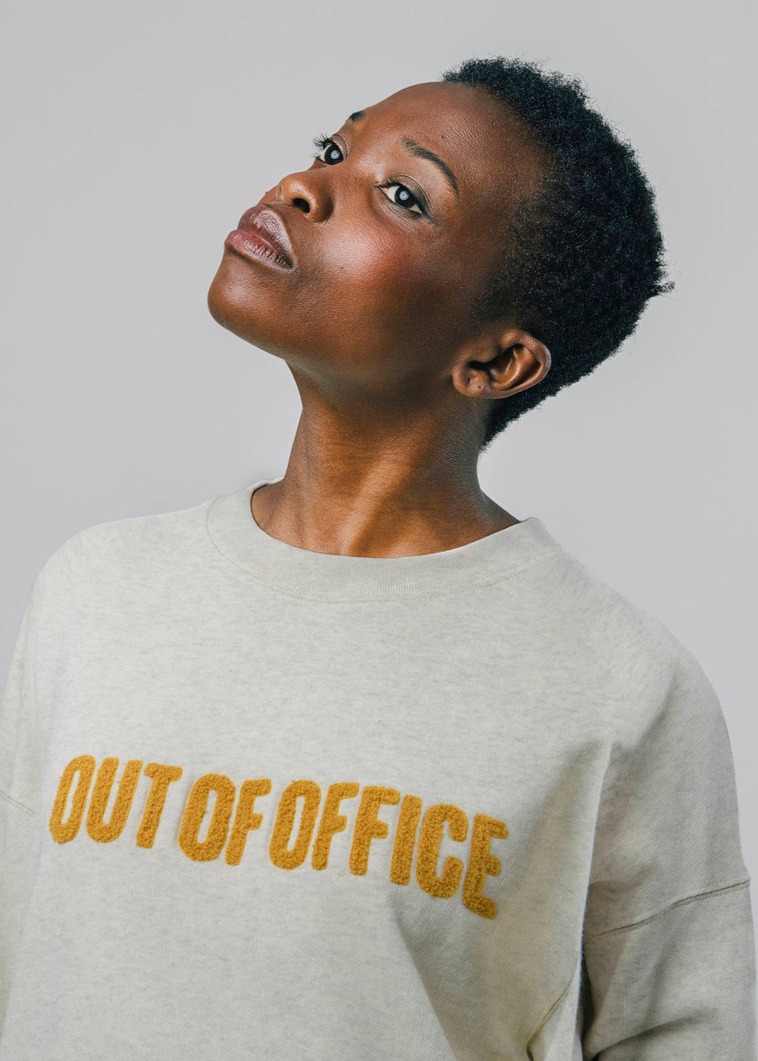 Sweat | gris "Out of office sweatshirt - grey"