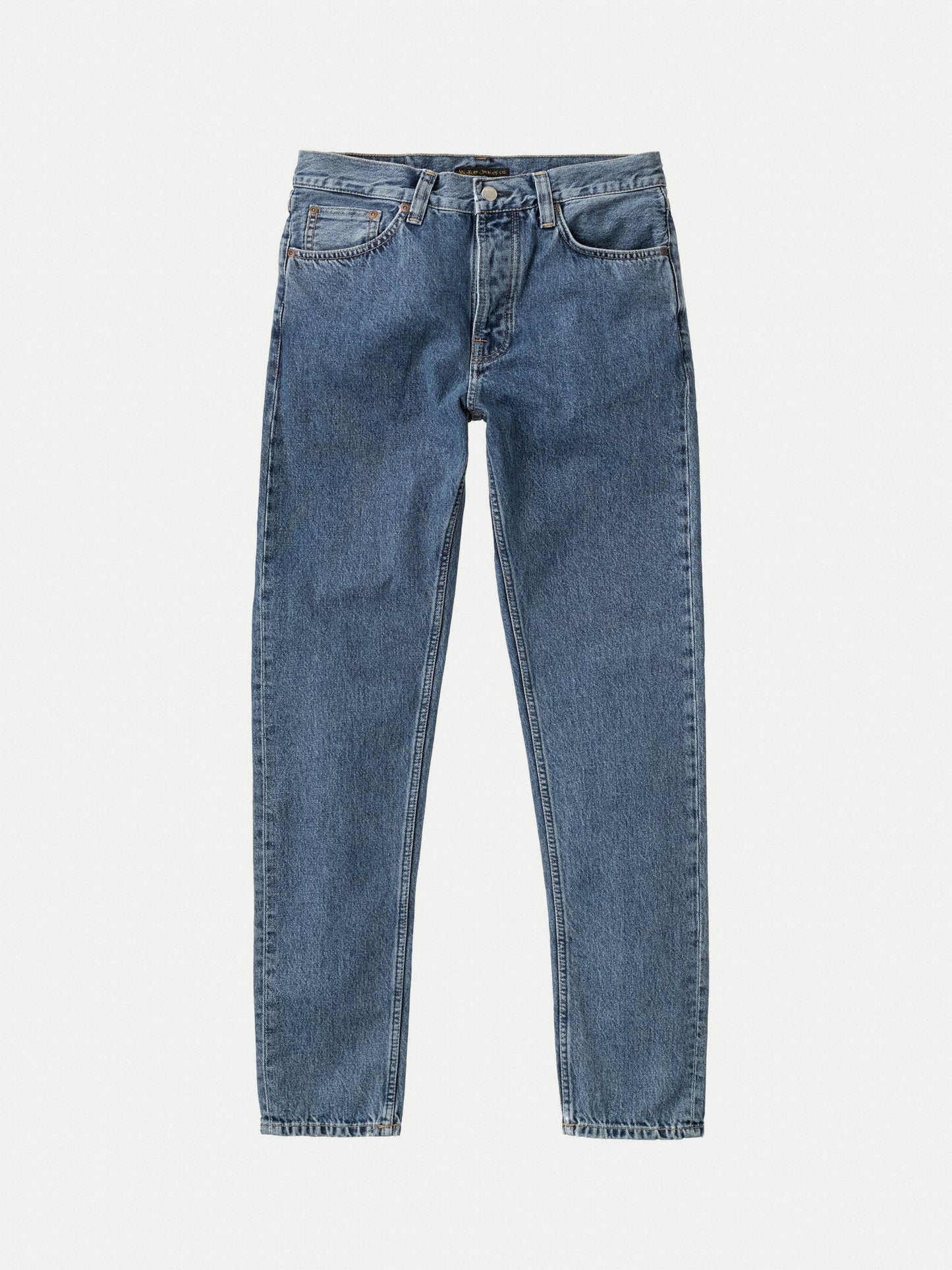 Jean fuselé bleu en coton bio et recyclé - steady eddie ii wavy blues