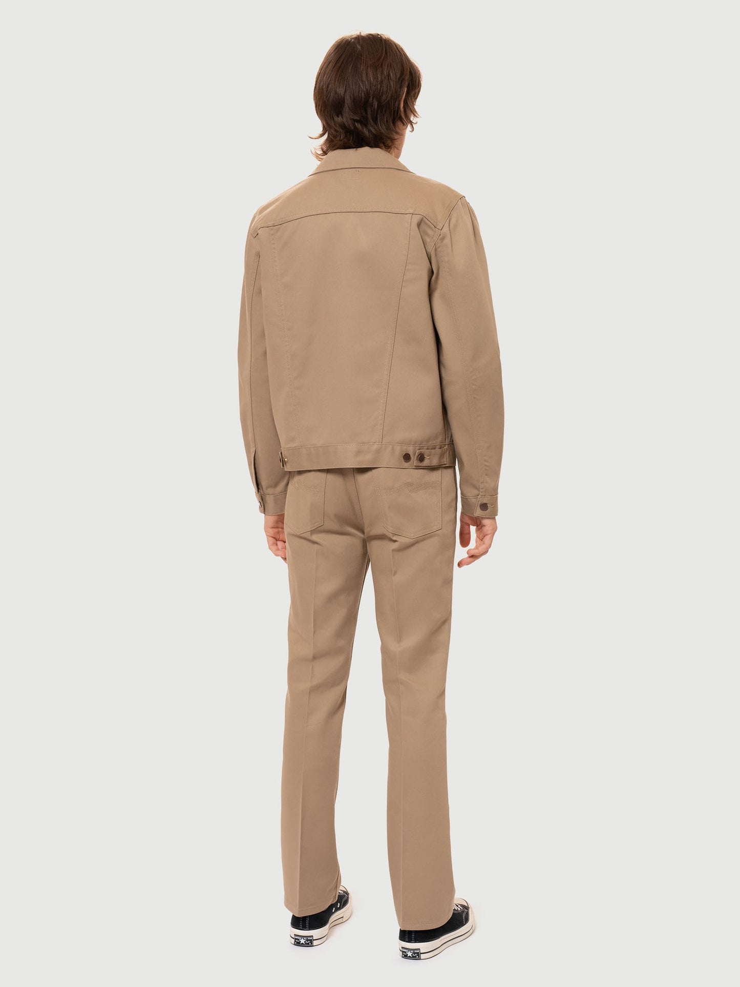 Veste canva beige en coton bio et matière recyclée - robby 70s sand - beige