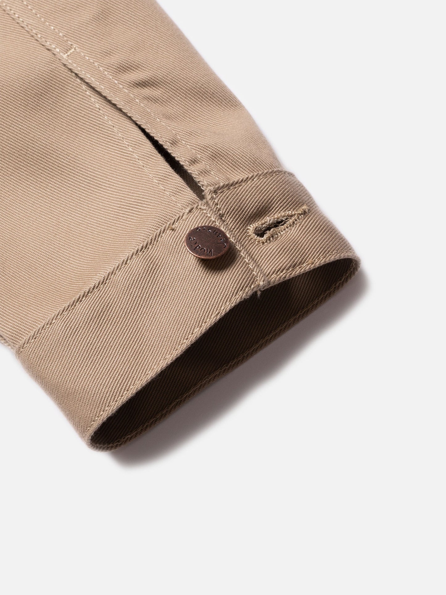 Veste canva beige en coton bio et matière recyclée - robby 70s sand - beige