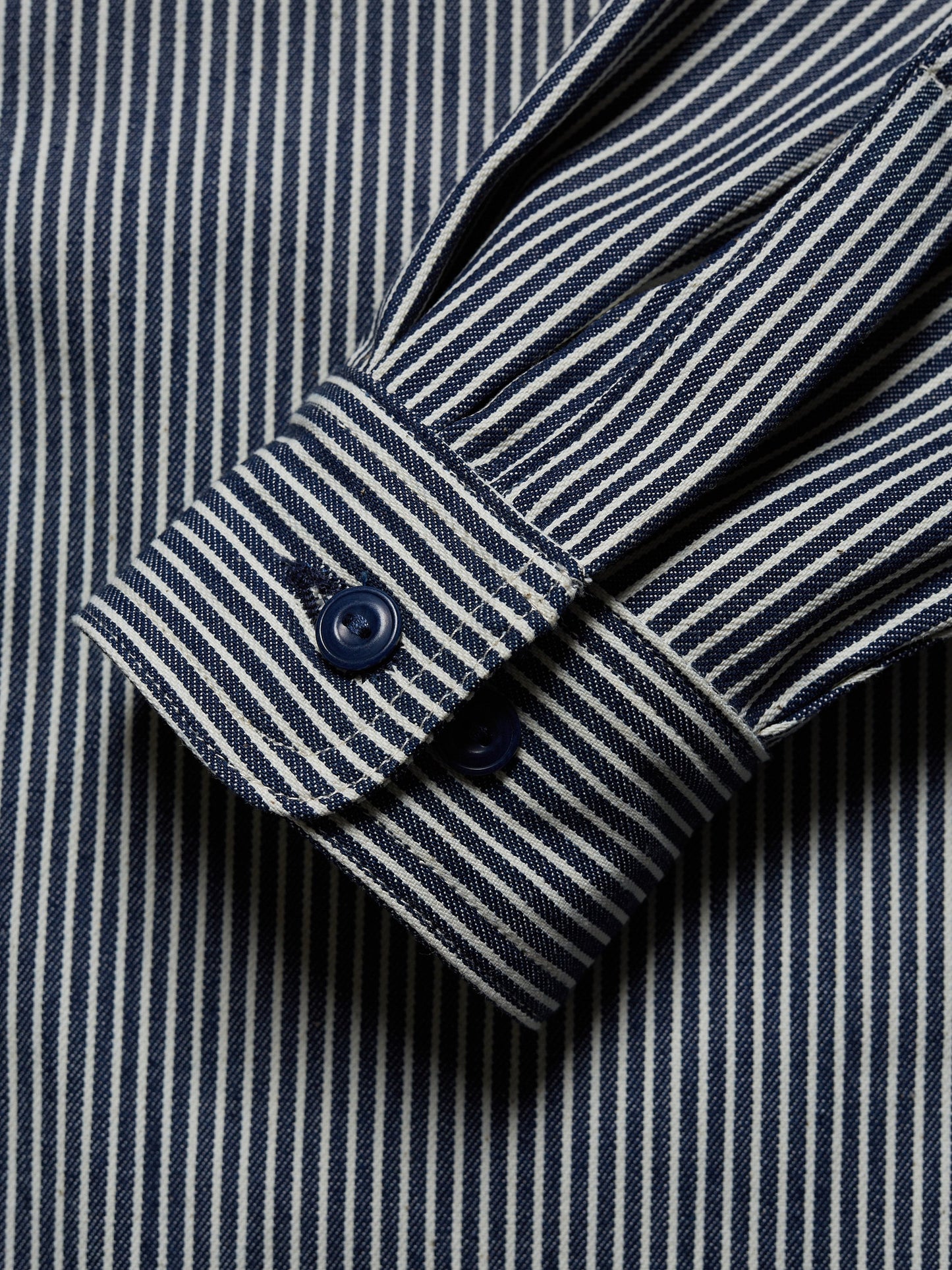 Chemise rayée en coton bio - vincent hickory stripe denim