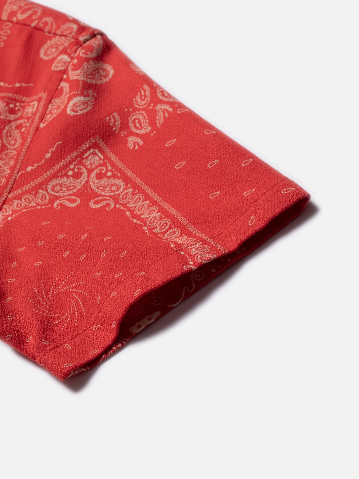 Chemisette rouge à motifs en coton bio - aron bandana red