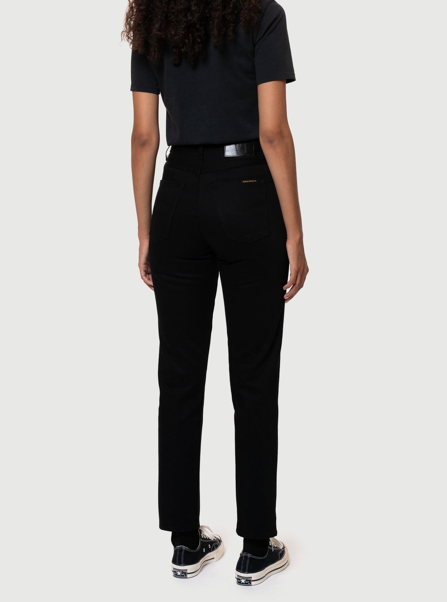 Jean mom en coton bio | Noir "breezy britt everblack"