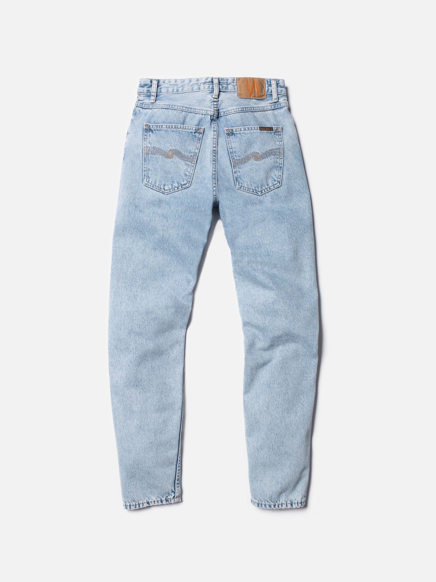 Jean mom bleu clair en coton bio et recyclé - breezy britt sunny blue