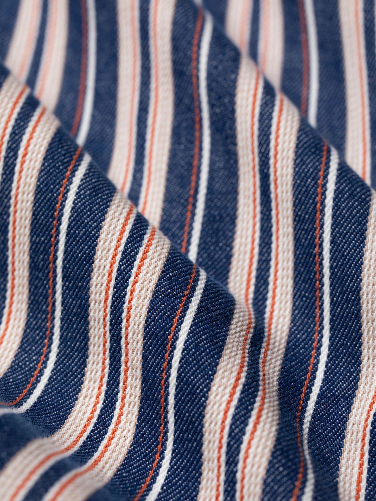 Surchemise oversize rayée en coton bio - mina denim shirt stripe red