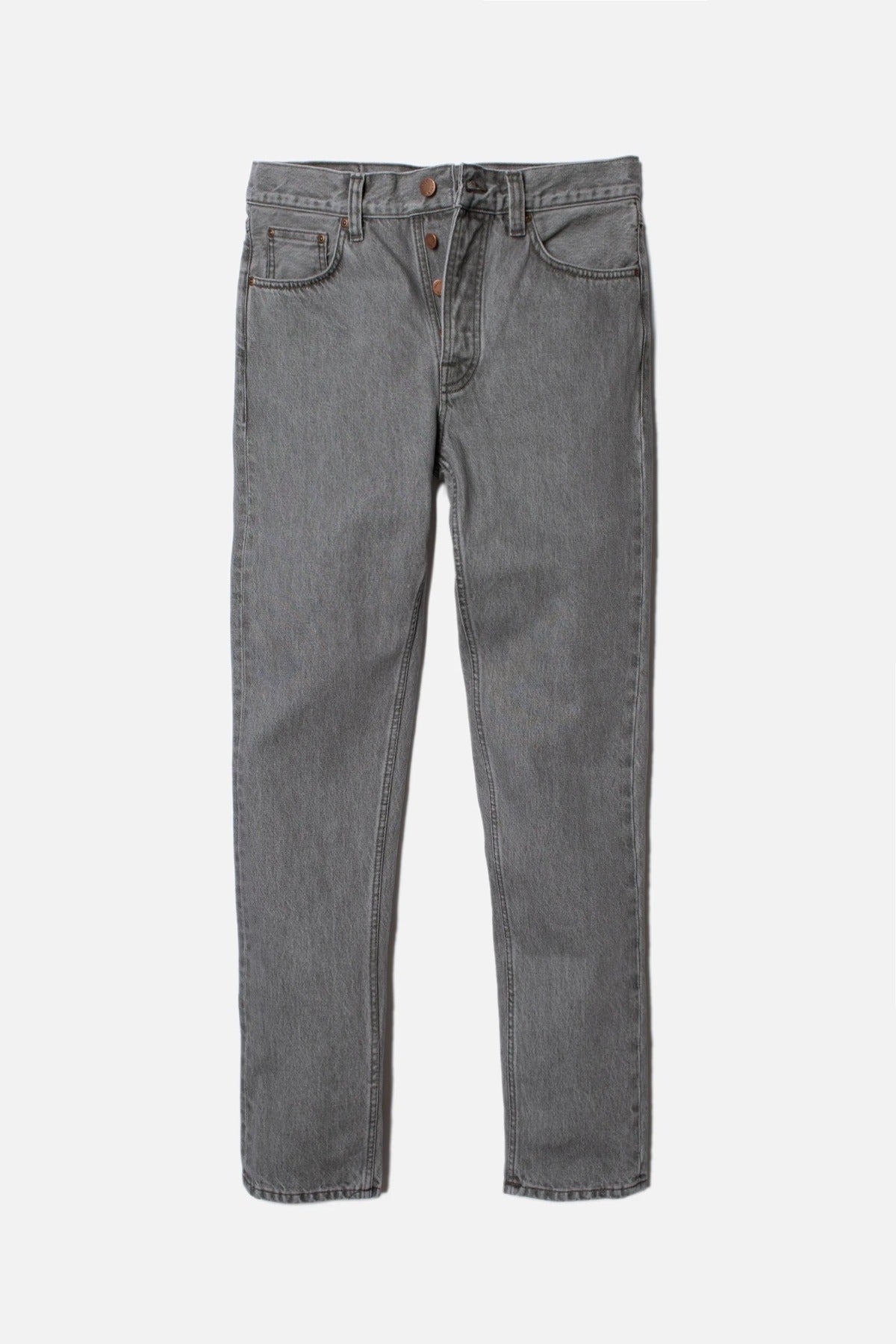 Jean fuselé gris en coton bio - steady eddie ii mountain grey