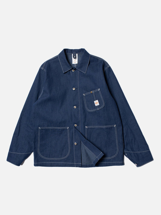 Veste en jean en coton bio et recyclé - howie chore jacket ud denim