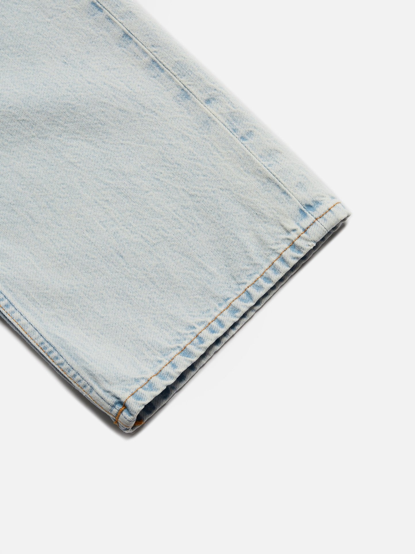 Jean ample bleu délavé en coton bio - clean eileen touch of blue