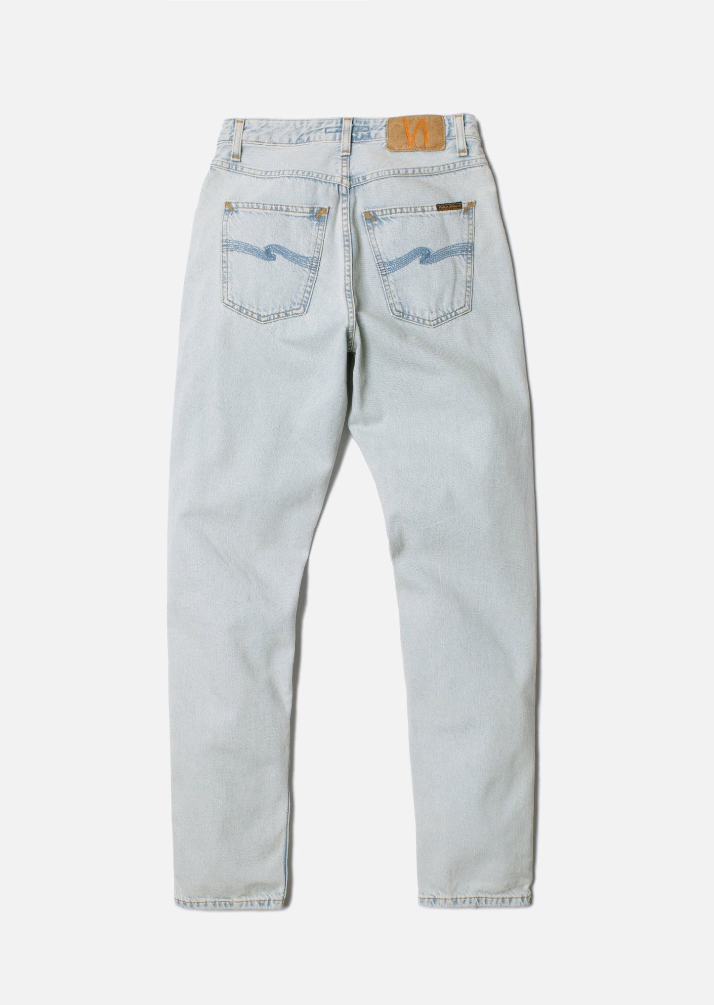 Jean mom bleu délavé en coton bio - breezy britt touch of blue