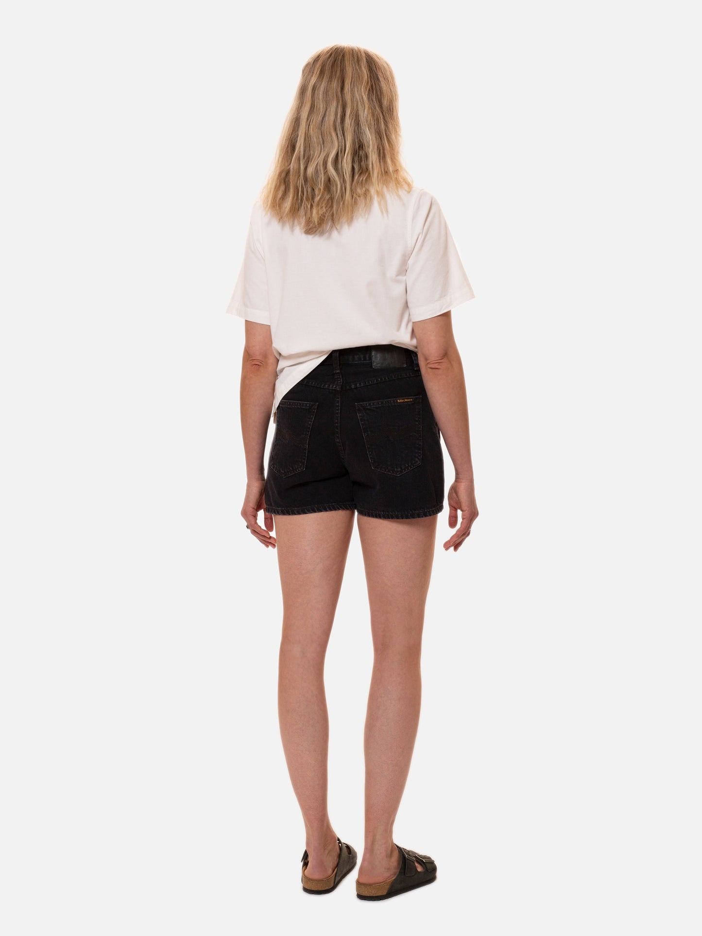 Short en jean noir en coton bio - maeve shorts black sun