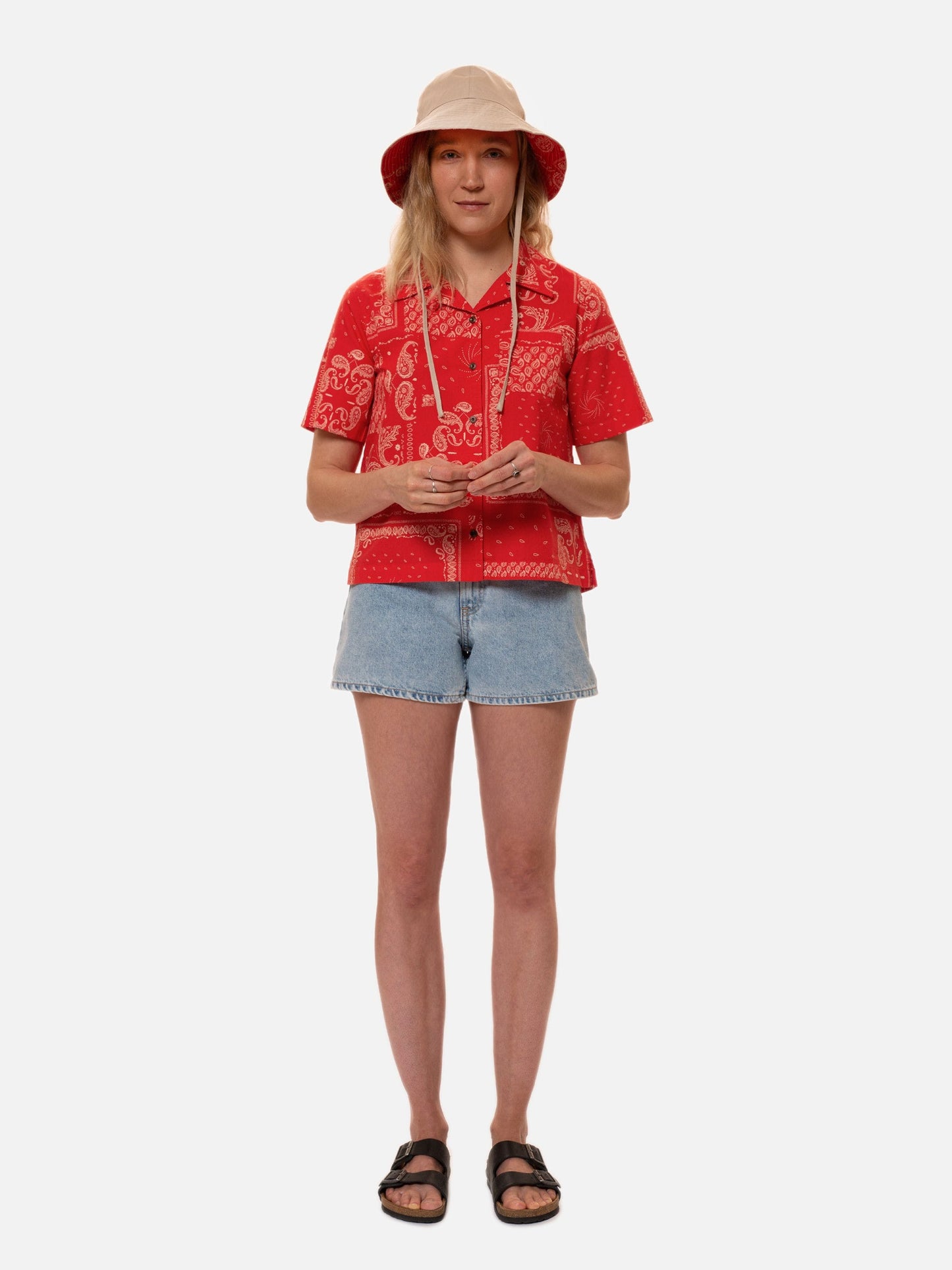 Short en jean en coton bio - maeve shorts sunny blue denim