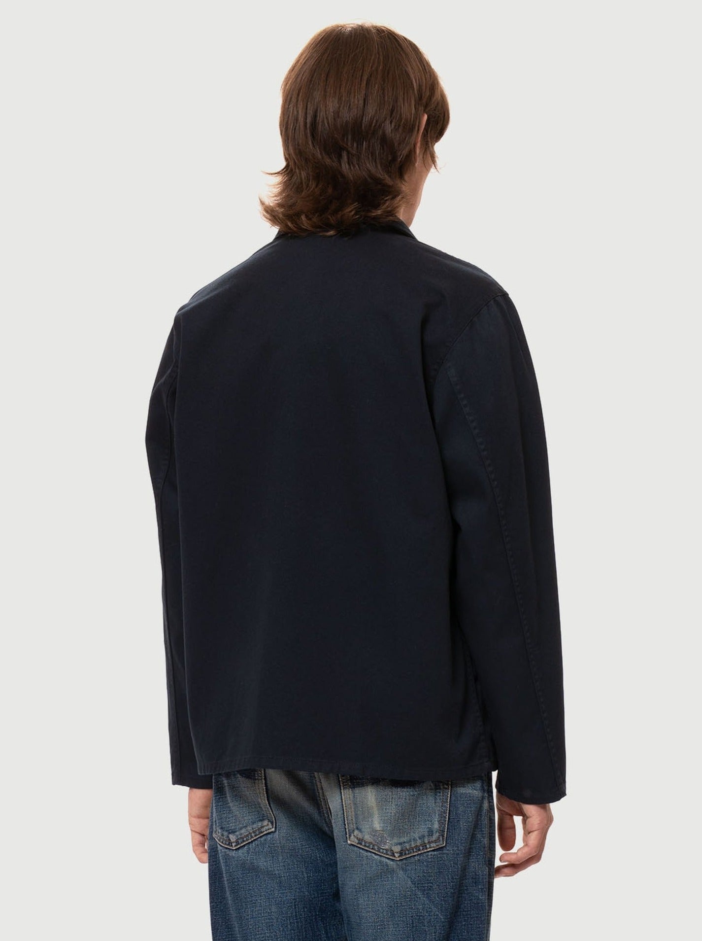Veste canva marine en coton bio - buddy classic chore jacket - navy
