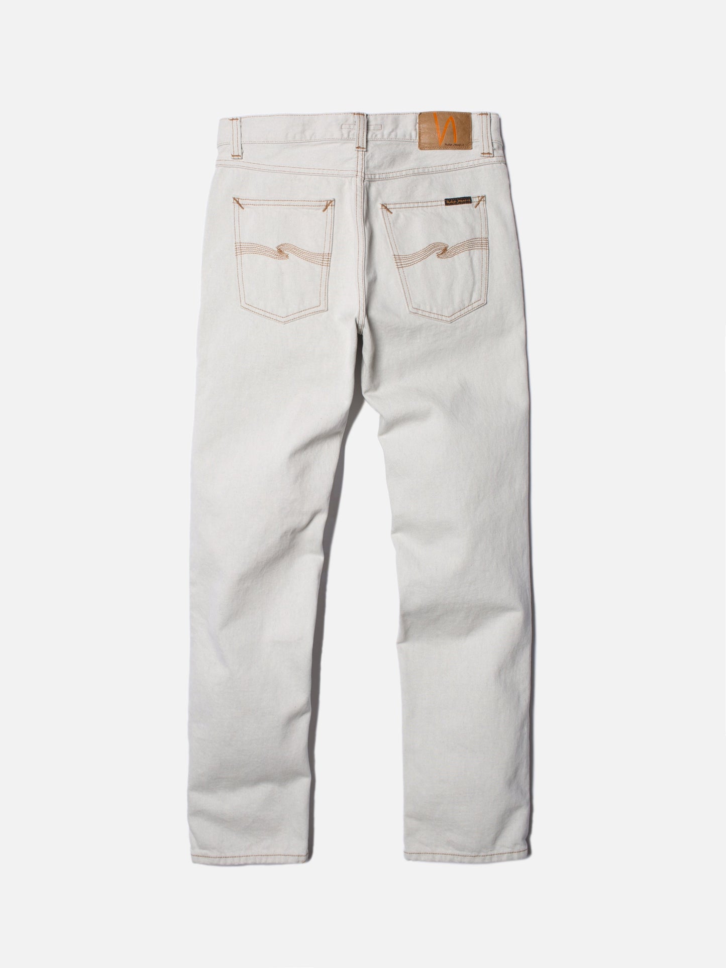 Jean droit blanc en coton recyclé - gritty jackson clay white